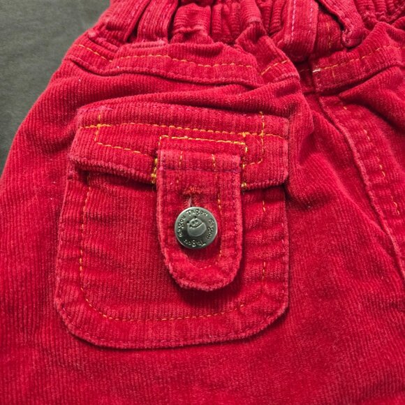 Corduroy Red Embroidered Skirt Heart Bird Flower Design Gagou Tagou 9 Month - Picture 6 of 6